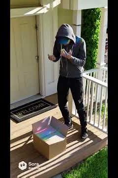 Package Thief Prank Gone Wrong🤣🤣🤣 #ai #funny