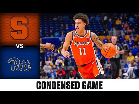 Syracuse vs. Pitt Condensed Game | 2025-26 ACC Men's Basketball