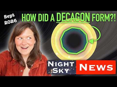 A DECAGON shaped storm raging on Saturn | Night Sky News September 2026