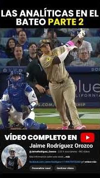 Esto es lo que REALMENTE importa hoy en el bateo en MLB. Parte 2 #MLB #Beisbol #AnaliticasMLB