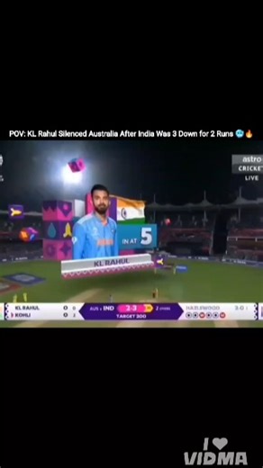 POV: KL Rahul 2/3 Se India Ko 97* Tak Le Gaya vs Australia 😭🔥 | CWC 2023 CLUTCH MASTERCLASS #shorts