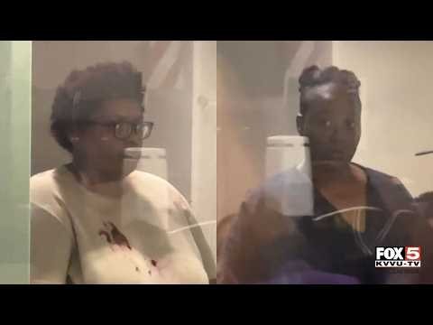 Two women arrested in fight outside Las Vegas Walmart appear in court