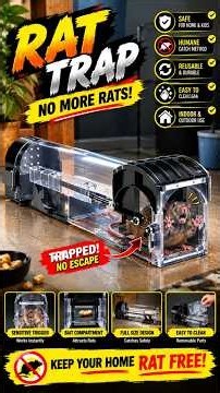 Smart & Safe Rat Trap For Home 🐁 #rattrap #shorts