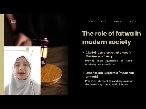 Role of Fatwa in Modern/Contemporary Society - Individual Presentation Assignment (1250056)