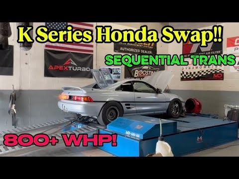 Honda K Swapped MR2 Tuned & Rips the Gears, Sequential Trans, Haltech Controlled K Series Toyota