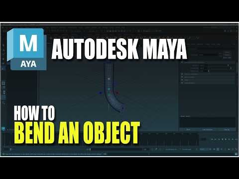 Autodesk Maya How To Bend An Object