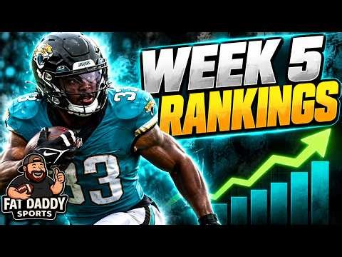 Week 5 Fantasy Football Rankings 🚨 BIG Injuries & Major Ranking Changes!