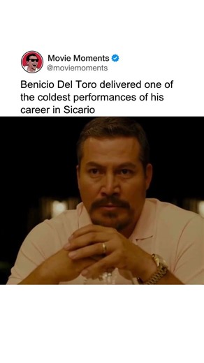 Benicio Del Toro delivered one of the coldest performances of his career in Sicario