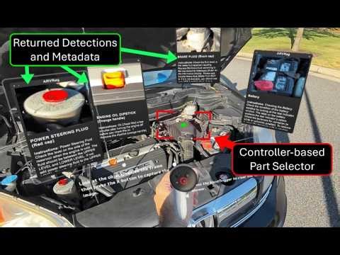 Augmented Reality Visual Retrieval for Object Detection and Corpus-Guided Content Generation