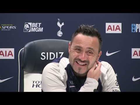 FULL PRESS CONFERENCE (Broadcast and Embargoed Sections): Roberto De Zerbi: Wolves v Tottenham 