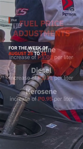 Fuel prices rise again on August 25