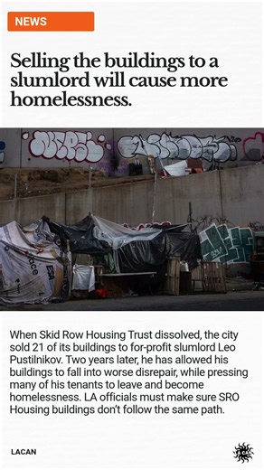 Los Angeles is in danger of losing thousands of units of affordable permanent housing for people esc