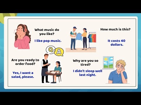 50 Common English Questions and Answers | Learn how to ask and answer questions