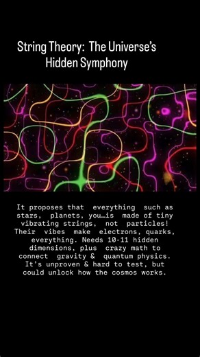 String Theory Explained: The Universe’s Hidden Symphony. #science #space #cosmos #stringtheory