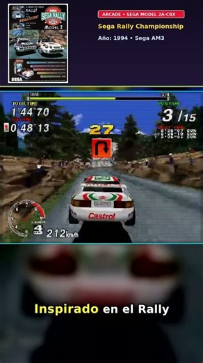 Sega Rally Championship (1994) 🕹️ La Leyenda de Recreativas #Shorts
