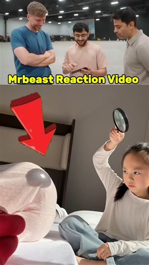 Magnifying Glass PRANK with Mom 😂 Mr beast reaction video #shorts #mrbeast