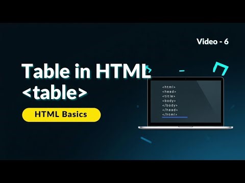 HTML Tables Explained | table, tr, th, td Tags | HTML Tutorial for Beginners