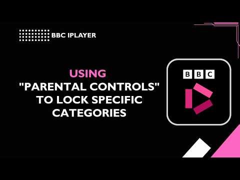 BBC iPlayer How to use Parental Controls to lock specific categories