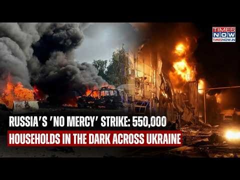 Russia's 'No Mercy' Strike After Ukraine's Drone Fury: 550,000 Homes In Dark, 55 Hurt, 4 Killed