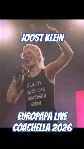 Joost Klein Europapa Live Coachella 2026 #joostklein #coachella #europapa #joost #coachella2026 #esc