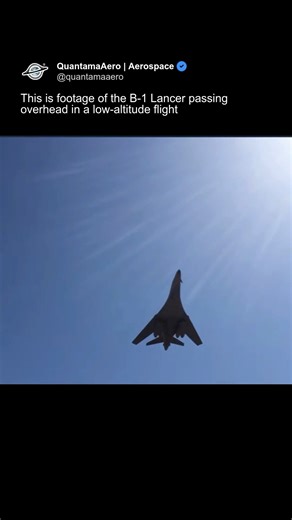 This is the B-1 Lancer Passing Overhead #aviation #airplane #military #interesting #shorts