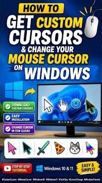 How to Get Custom Cursors & Change Your Mouse Cursor on Windows 🖱️