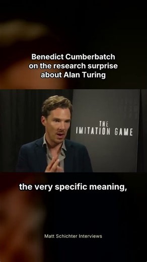 Benedict Cumberbatch on the research surprise about Alan Turing #shorts