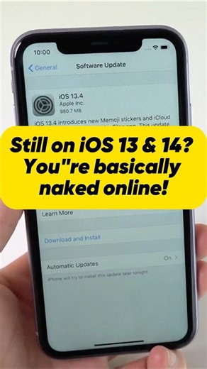 Still on iOS 13&14? You're Basically Naked Online! #shorts