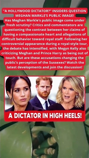 Meghan Markle Under Fire! Megyn Kelly Sparks Fresh Royal Controversy