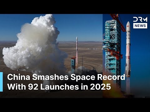 WATCH: China Smashes Space Record With 92 Launches in 2025 as Ambitious Lunar Plans Accelerate |AI1B