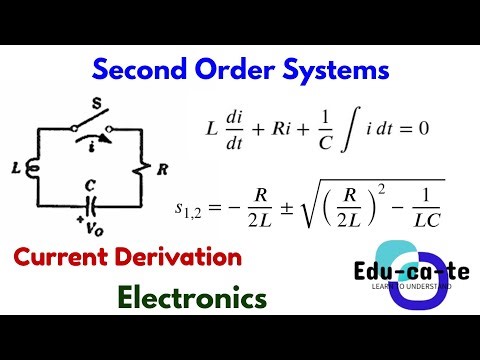 Second order systems - Current Derivation (Electronics)