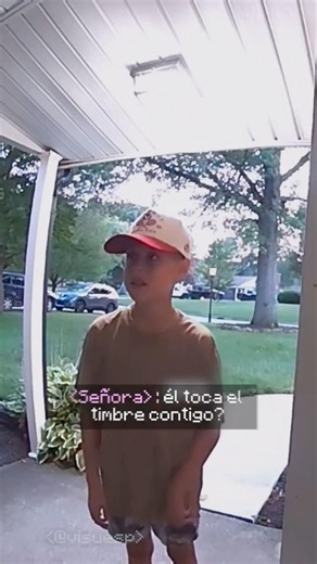 A father and his son decided to ring the neighbors' doorbell!