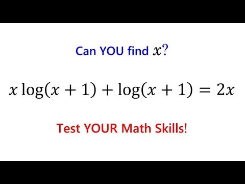 This Log Equation Stumped Me - Can You Solve It?