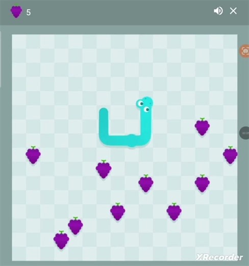 The snake game in Google Doodle