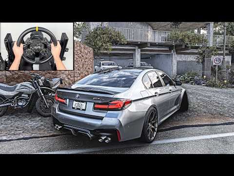 BMW M5 CS | Forza Horizon 5 | Steering Wheel Gameplay