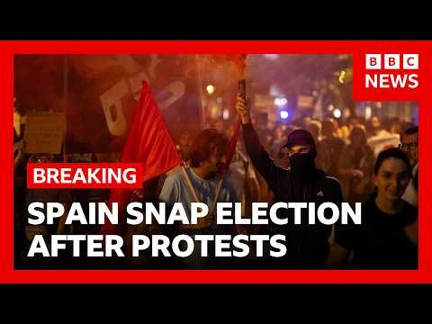 Spain's prime minister calls snap election after housing protests | BBC News