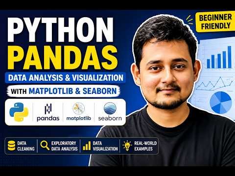 Python Pandas for Beginners | Data Analysis, Matplotlib & Seaborn Tutorial
