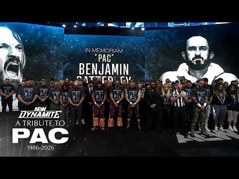 All Elite Wrestling honors Benjamin "PAC" Satterley with a 10-bell salute