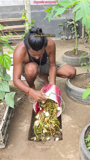 🪱🔥 Make Free Organic Compost in the Ground! | DIY Composting Hack 🌿 #shorts #organiccompost #diy