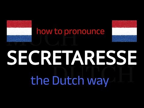 Learn How To Say SECRETARESSE (Secretary) in Dutch in Seconds!