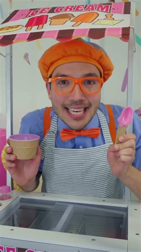 Blippi The Ice Cream Maker! | #shorts #blippi