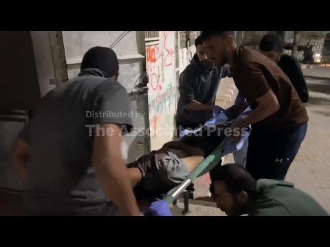 Bodies of victims of airstrike brought to Gaza City morgue