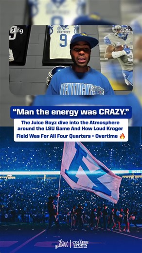 “Man the energy was CRAZY.” Former Kentucky wideouts @Builtonfaith_ & @jeffbadet on the atmosphere inside of Kroger Field for the LSU game and how it was unlike any environment they’ve experienced for a @Kentucky Football game 🗣️ Presented by @Sling TV 👉 LinkTree in Bio for Full Episode on All Platforms • • • • #BBN #BigBlueNation #CatsBy90 #WeAreUK #KentuckyWildcats @The College Sports Company
