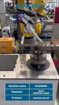 FANUC 3D Robotic Laser Welding Machine | 3mm Stainless Steel Current Shunt
