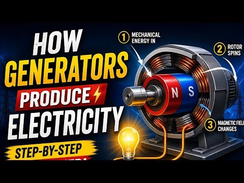 Complete Working of Generator | Easy Explanation 👍🏻 || Quick Processes ||