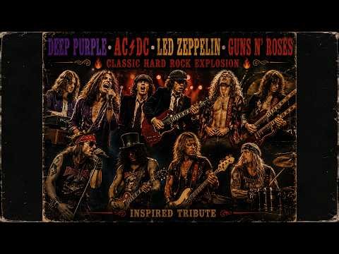 Deep Purple • AC/DC • Led Zeppelin • Guns N' Roses 🔥 Classic Hard Rock Explosion | Inspired Tribute