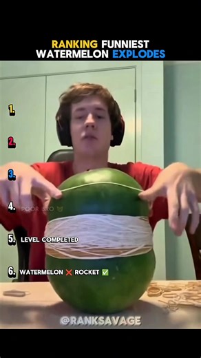 ranking funniest watermelon explodes 😂 #trending #funny