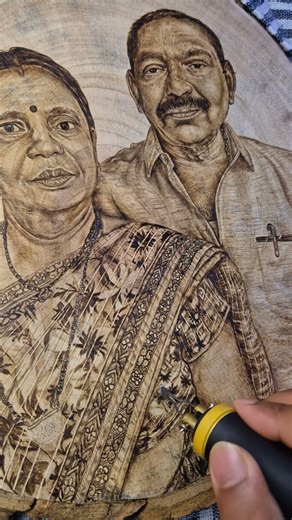 Pyrography Art With | ignitewithchhayank #pyrographyart #art #woodburningart
