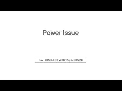 LG Front Load Washing Machine Why It Won’t Power On | LG India