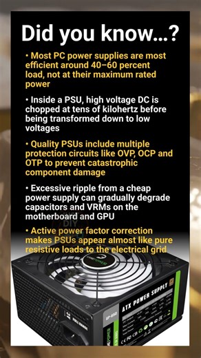 PC power supply insights ripple, efficiency curves and protection circuits explained